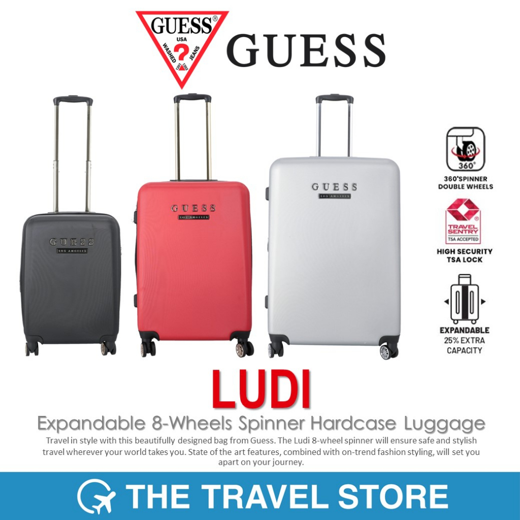 GUESS Ludi Expandable 8-Wheels Spinner Hardcase Luggage กระเป๋าเดินทาง