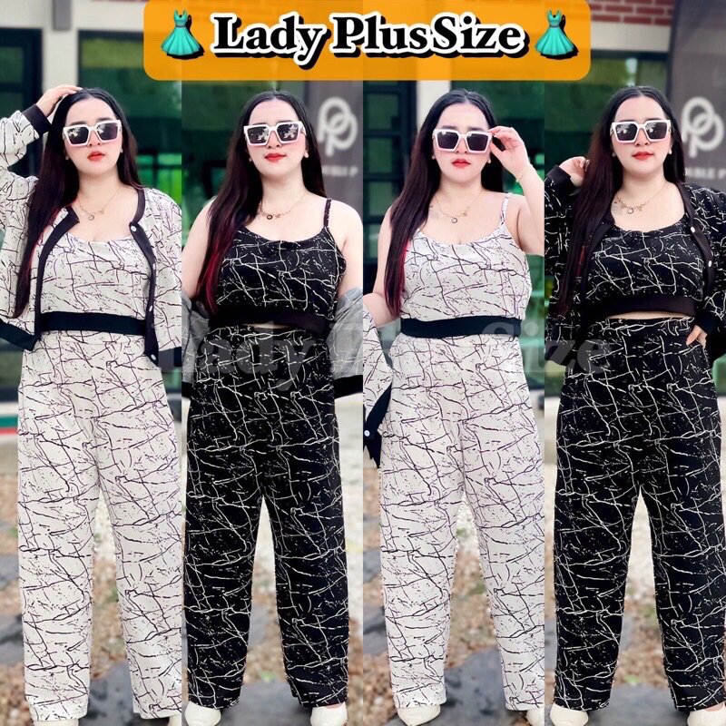 🌈News‼️รวมเซ็ต3ชิ้นขายาวลายแบรน ไซส์ใหญ่🔥 ผ้าคอตตอนพิมพ์ลายทั้งชุด อก40-50 #งานตามหา🔥