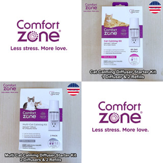 Comfort Zone® Cat Calming Diffuser Starter Kit  คอมฟอร์ตโซน ชุดผลิตภัณฑ์ฟีโรโมนเพื่อลดความเครียด สำหรับแมว