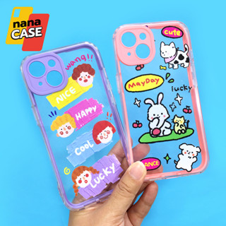 เคส i11 i13 เคสมือถือประกบ 2ชิ้น นิ่มใส TPU พิมพ์ลายการ์ตูนน่ารัก