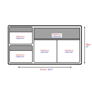 Lid organizer for Pelican 1510 / 1535 Air / V525 / NANUK935 - ติดบนฝากระเป๋า