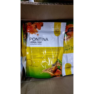 สบู่สมุนไพร พรทิน่า PONTINA HERBAL SOAP (1 ซอง มี 5 ก้อน)