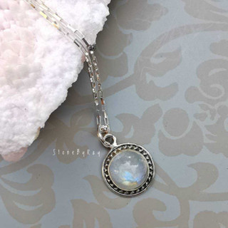 สร้อยคอเงินจี้หินมูนสโตน Moonstone