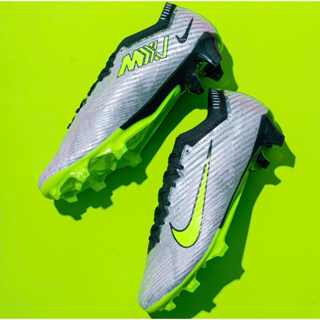 รองเท้าฟุตบอลไนกี้เมอคิวเรียล NIKE ZOOM MERCURIAL VAPOR 15 ELITE XXV - METALLIC SILVER/VOLT BLACK