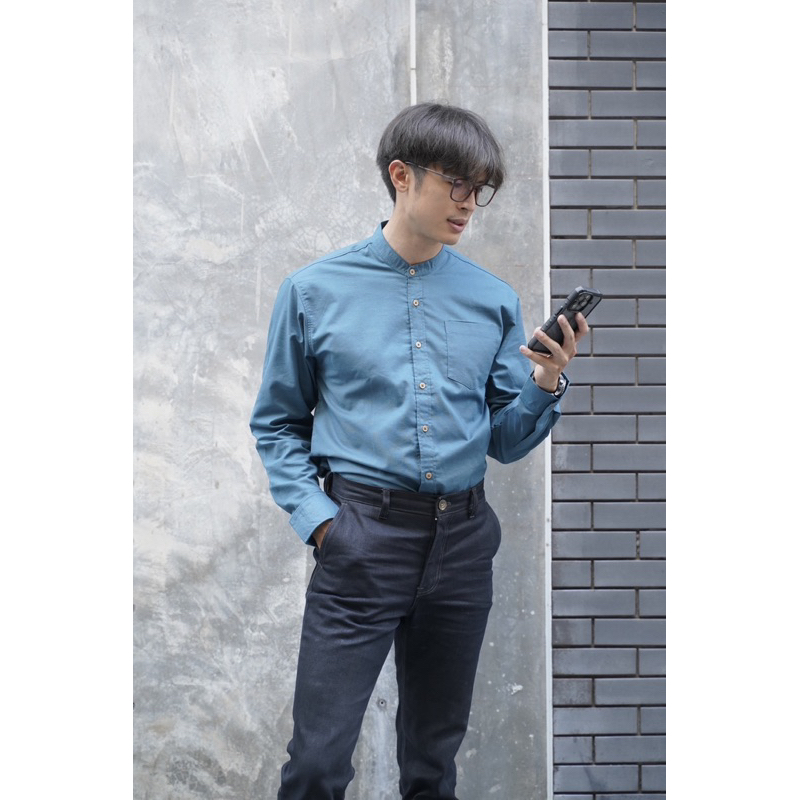 BY IRa เสื้อคอจีน แขนยาว ผู้ชาย ใส่ทำงานก็ได้ ใส่เที่ยวดก็ดี เท่สุดๆ