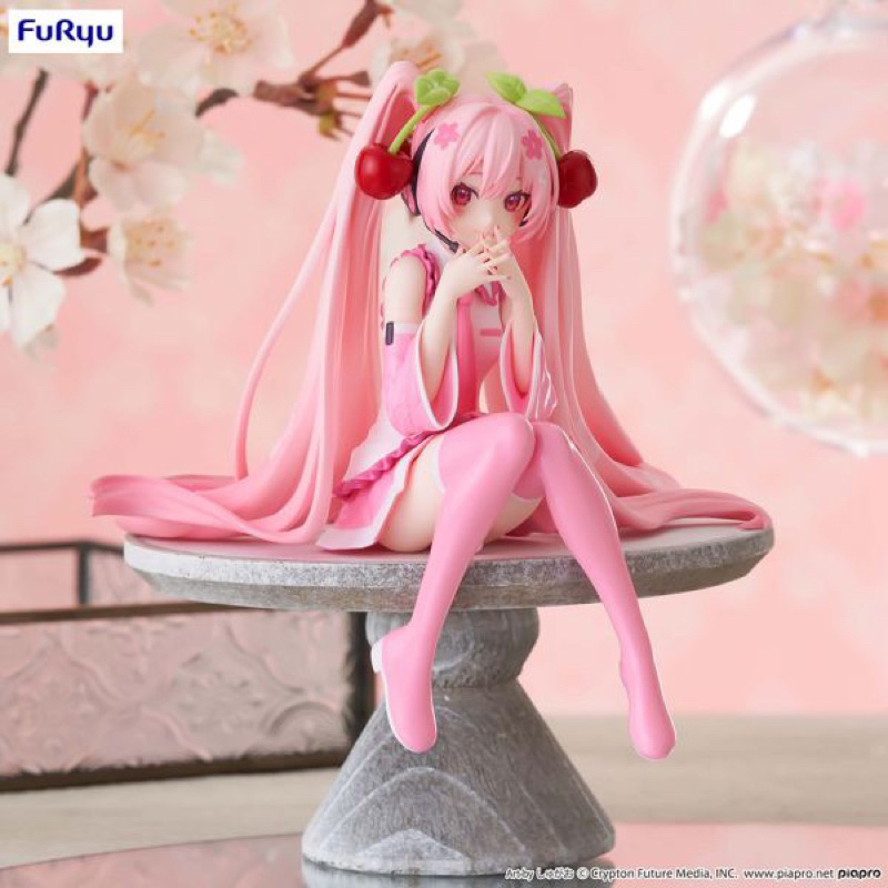 งานแท้ มือ 1 Sakura Miku 2023 Noodle Stopper Figure Furyu ver.1