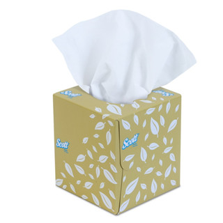 กระดาษเช็ดหน้า สก็อต 60 แผ่น/กล่อง Scott Facial Tissue - 17040 (1 กล่อง)