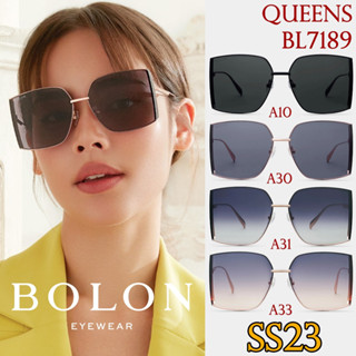 SS23 BOLON แว่นกันแดด รุ่น Queens BL7189 A10 A30 A31 A33 เลนส์ Nylon [Acetate] แว่นของญาญ่า แว่นของเจเจ โบลอน กันแดด