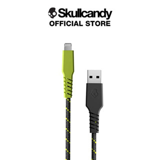 [SKULLCANDY] สายชาร์จและอุปกรณ์เสริม BRAIDED 6FT USB-A TO L.N. สี CHILL GREY /YELLOW