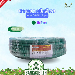 สายยางน้ำ ตราพญานาคสีเขียว 5/8 (5หุน) ขนาด 10 เมตร