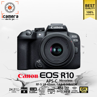 Canon Camera EOS R10 Kit RF-S 18-45 mm. F4.5-6.3 IS STM - รับประกันร้าน icamera 1ปี