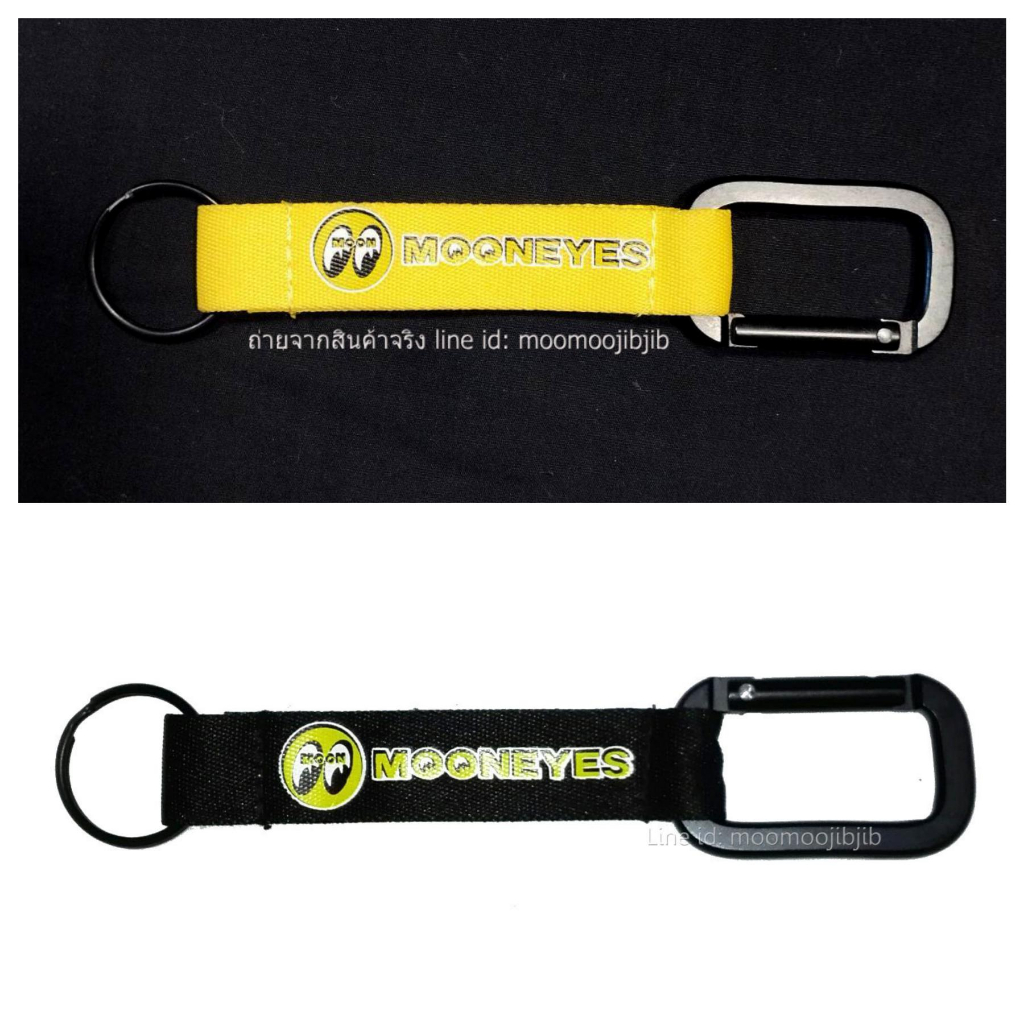 Mooneyes พวงกุญแจแบบยาว สกรีนสวย สกรีนหนา แน่น ถอดห่วงออกได้