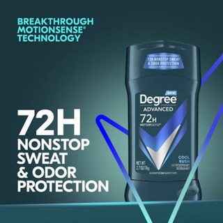 Degree Men Motionsense Advanced Protection 72 Hr. Antiperspirant 2.7 oz. (76 g.) ระงับกลิ่นกาย 72 ช.ม