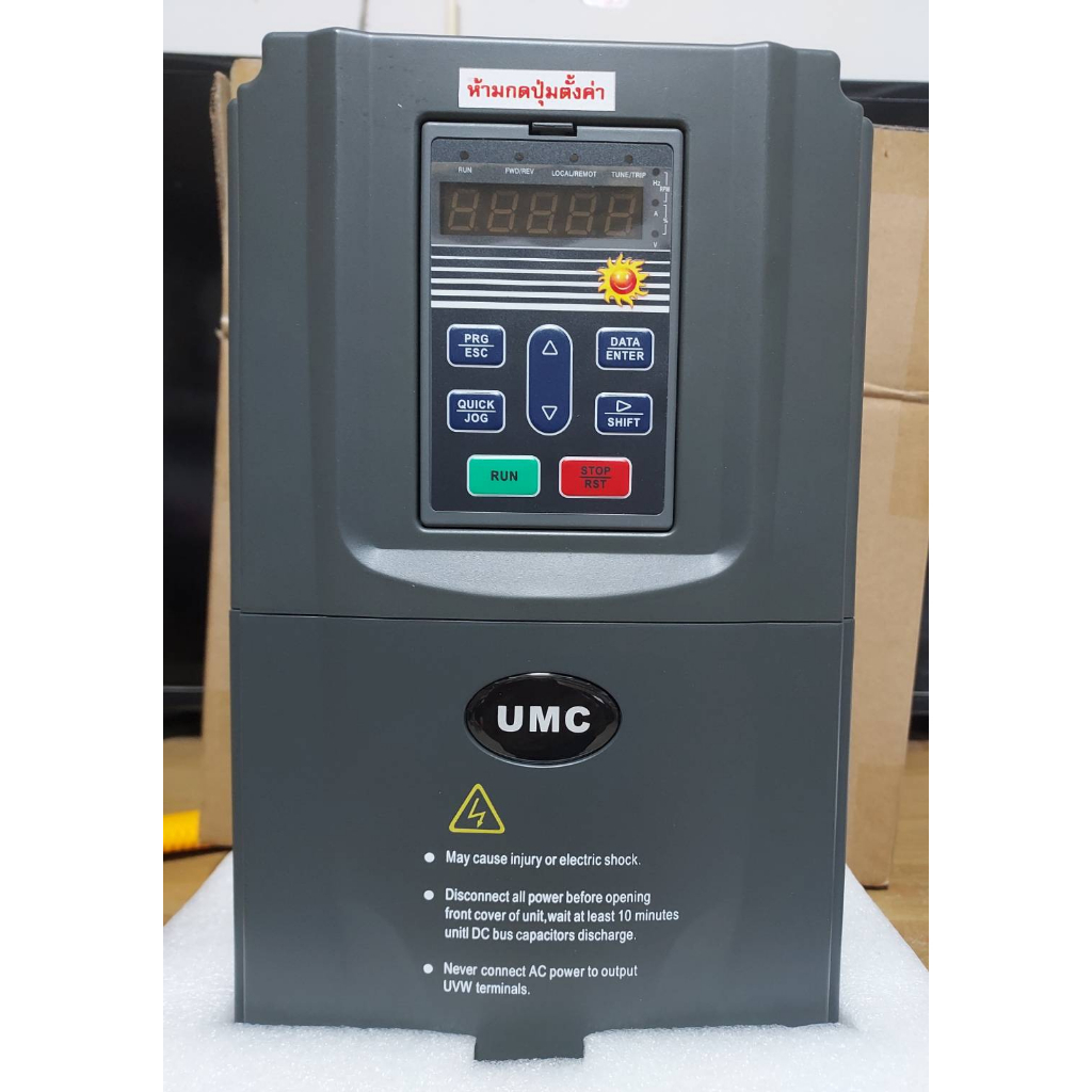 UMC Solar Pump Inverter model KE300A-01-04-004G-S2 ,4KW,25A AC 1PH 0-220V 0-300HZ ,200-450VDC,5แรง1เ