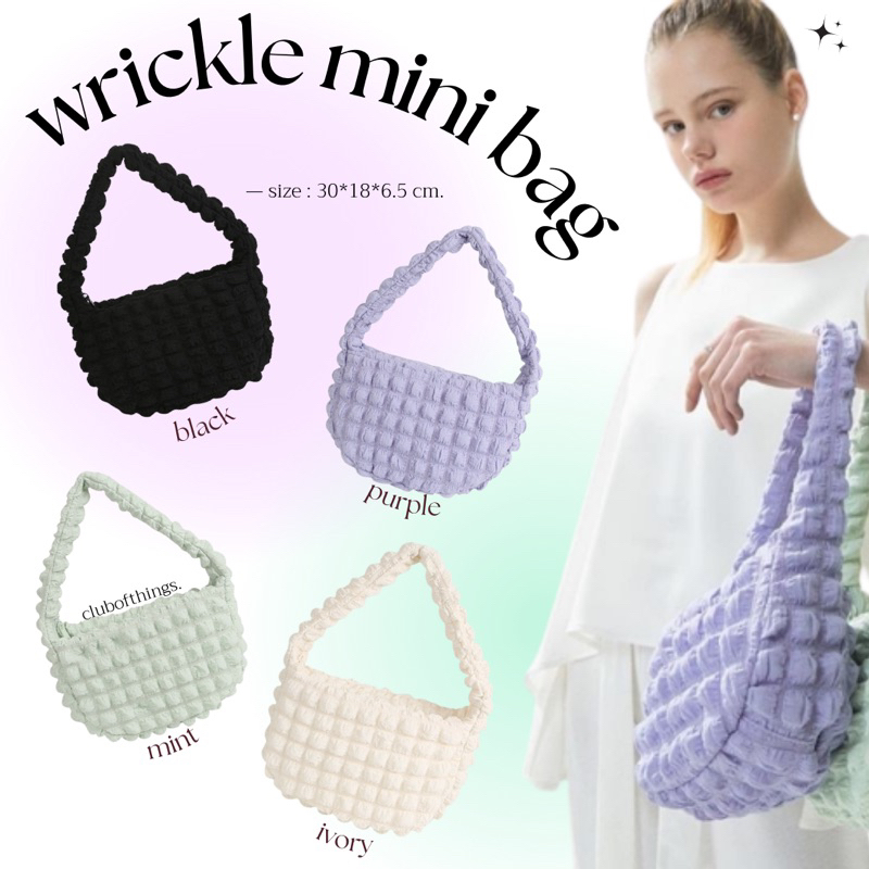 ꔛ pre-order ꔛ shoopen wrickle mini hobo bag