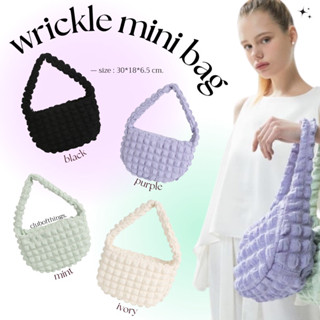 ꔛ pre-order ꔛ shoopen wrickle mini hobo bag 💖ซื้อก่อนผ่อนทีหลัง💖