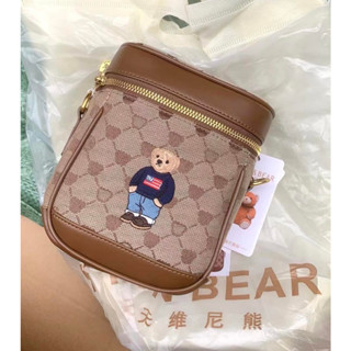 พร้อมส่ง!!! TTWN BEAR กระเป๋าหมี ทรงกระปุกน้องหมี รุ่นใหม่ล่าสุด สายสปอร์ต