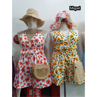 🎈Plussize ชุดเซ็ตคนอ้วน🎈 เสื้อ อก 40-52 กก เอว 34-50 สพ 54 ยาว 17