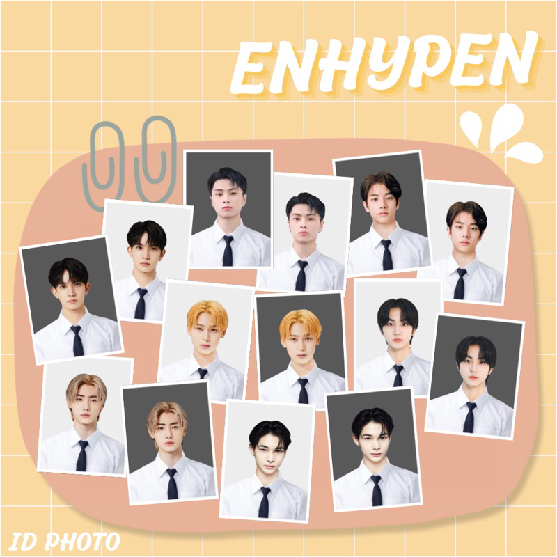 Enhypen - ID PHOTO รูปติดบัตร ชุดนักศึกษา เอนไฮเพน
