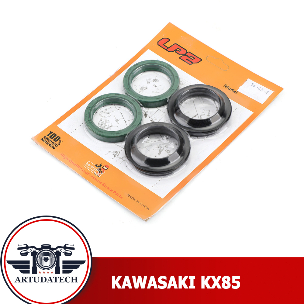 ซีลโช๊คหน้า+ซีลกันฝุ่น Kawasaki Z650 Z750 KX85 KX80 Yamaha XJ650 XV750 YZ85 YZ80 Suzuki PE175