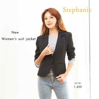 GSP Stephanie เสื้อแจ็คเก๊ต แขนยาว สีดำ (OZ14BL)