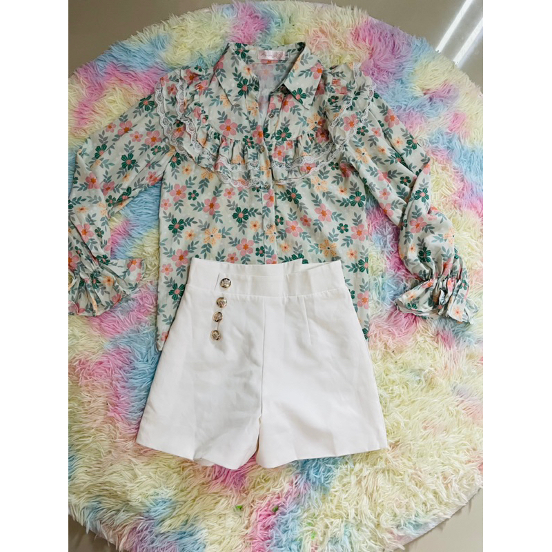 เซตเสื้อกางเกงงานป้ายPeony💕