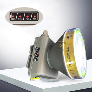 ไฟฉายคาดหัว2000-2500W รุ่นดำน้ำได้ หน้า 6cm ส่องสว่างระยะไกล1000เมตร แบตอึดไฟคาดหัวแรงสูง