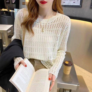 STORYACCเสื้อตะข่ายผ้าบางใส่สบาย F867