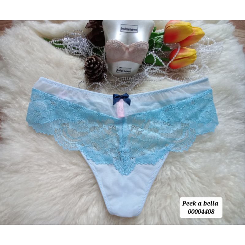 Peek a bella สีสวย Size ML ชุดชั้นในแบรนด์เนม/กางเกงใน จีสตริง G-string 00004408