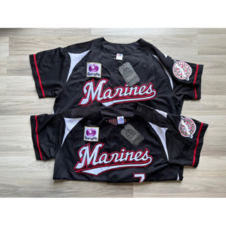 เสื้อเบสบอลญี่ปุ่นมือ1ของแท้:Lotte Chiba Marines