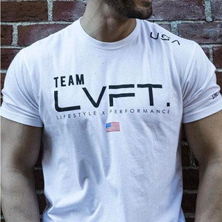 เสื้อแขนสั้น LVFT #2 / เสื้อแขนสั้นผ้าคอตตอน เสื้อออกกำลังกาย ผ้านิ่มใส่สบายไม่คันเวลาเหงื่อออก