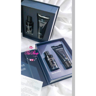 แท้ ป้ายไทยถูกมากบ้าบอ Set Mini Dior Sauvage EDP 10 ml. แบบแต้ม + Shower Gel 20 ml.