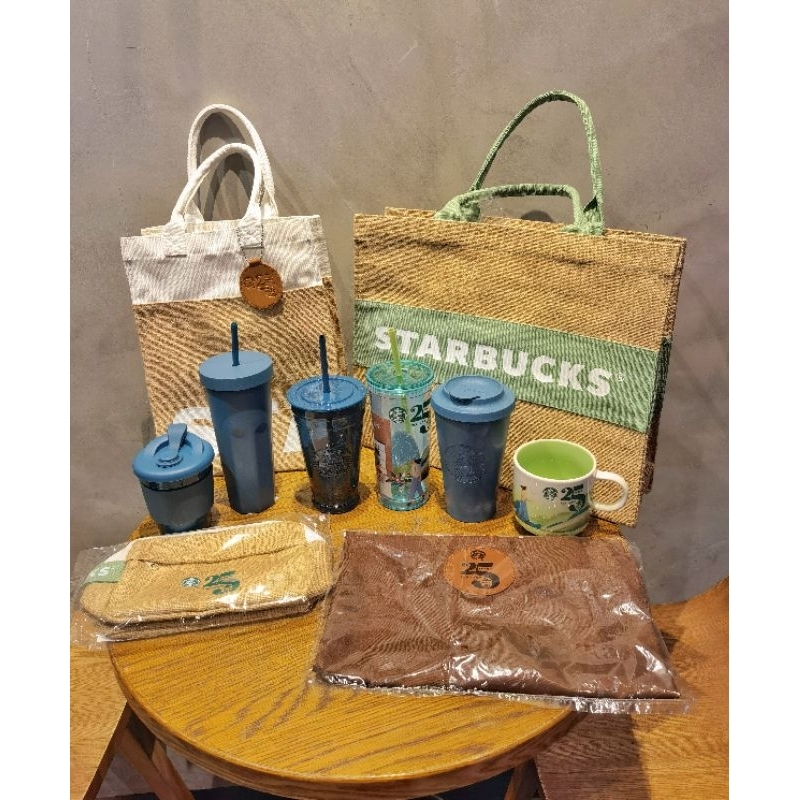 2023 Starbucks​ Thailand​ 25th Anniversary Series Coffee People Planet Collection bag