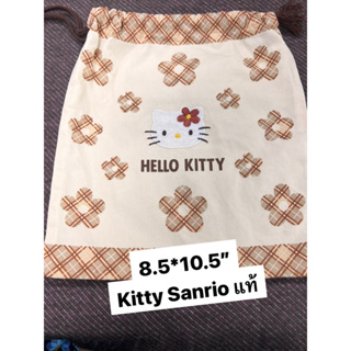 Recommend Hello kitty bag กระเป๋าถุงผ้าหูรูดsanrioแท้สวยมากงานสะอาดมีใบเดียวเท่านั้นปล่อยขาดทุน