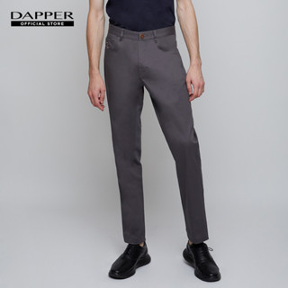 DAPPER กางเกงลำลอง แบบ 5-Pockets ทรง Comfort-Fit สีเทา (TC2A1602SP)