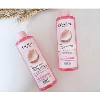 LOreal Rose Jasmine Powder Water Softening Toner Soothing Moisturizing 400ml