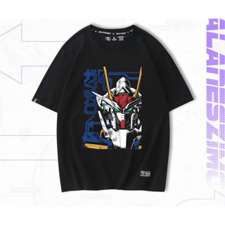 Mobile Suit Gundam Anime เสื้อยืดแขนสั้นผู้ชายแขนสั้นฤดูร้อนใหม่ผ้าฝ้ายคุณภาพสูงเสื้อยืด