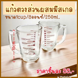 แก้วตวง ถ้วยตวงส่วนผสม มีสเกล 1 cup/250ml