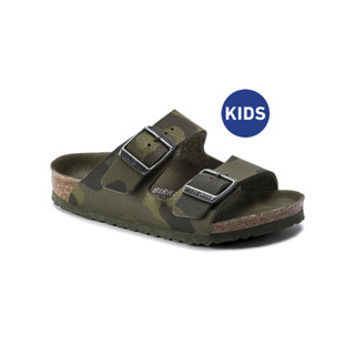 Birkenstock รองเท้าแตะ เด็กผู้ชาย รุ่น Arizona สี Desert Soil Camouflage Green - 1014585 (regular)