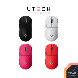 Logitech Mouse G PRO X Superlight Gaming Mouse - Black / White / MAGENTA / Red by UTECH