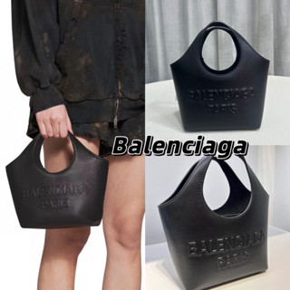 พรี​ ราคา7300 Balenciaga Mary kate xs 92276 Tote หนังแท้ กระเป๋าถือ กระเป๋าหิ้ว27*18*9*26cm