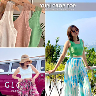 Yuri crop top -เสื้อครอปไหมพรม เนื้อนุ่มนิ่ม ยืดหยุ่นได้ดี