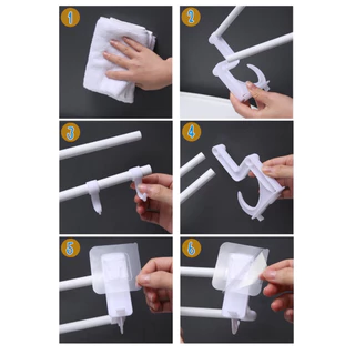 GaGiNang ราวแขวนผ้าติดผนัง ราวแขวนผ้าเช้ดตัว ผ้าเช็ดมือ มีตะขอ ไม่ต้องเจาะ