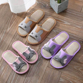 พร้อมส่ง  รองเท้าแตะ รองเท้าใส่ในบ้าน รองเท้าสลิปเปอร์  พื้นกันลื่น