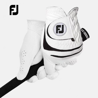 ถุงมือกอล์ฟ Footjoy 1 ชิ้นถุงมือผู้ชาย WeatherSof มือซ้ายมือขวาไมโครไฟเบอร์ถุงมือกอล์ฟระบายอากาศสำหรับผู้ชาย ชิ้นถุงมือผ