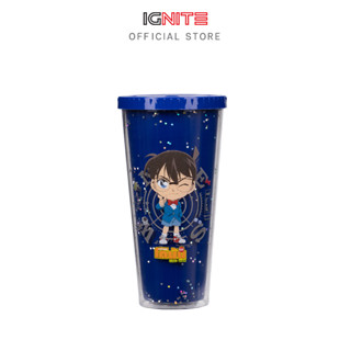 [พร้อมส่ง] แก้ว Double Wall ลายนักสืบโคนัน+หลอด ยอดนักสืบจิ๋วโคนัน Detective Conan สินค้าลิขสิทธิ์แท้ 100%