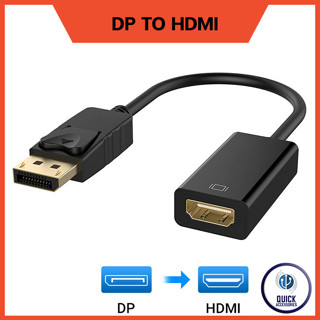 DisplayPort To เฮทดีเอมไอ Adapter, DP Display Port To HDMI Converter Male To Female (DP - HDMI)