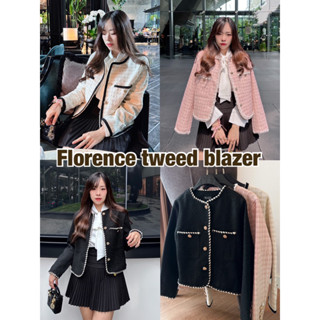 [Make your Clothes] Florence tweed blazer เสื้อคลุมทวีตแต่งขอบเปีย