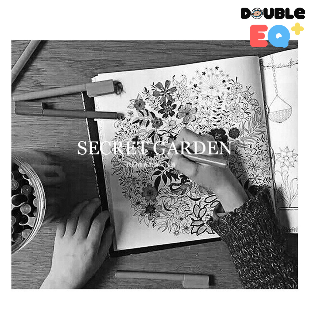 [24 หน้า] สมุดระบายสี หนังสือระบายสี สมุดระบายสีผู้ใหญ่และเด็ก สมุดภาพระบายสี ฝึกสมาธิ - รูปที่ 2