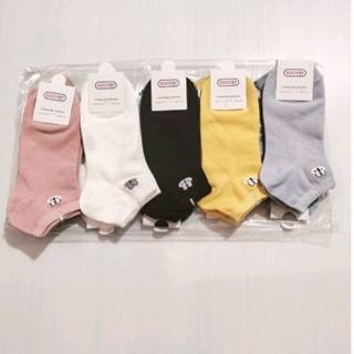 ถุงเท้า 5คู่ ลายน่ารัก​ ถุงเท้าแฟชั่น​ ข้อต่ำ socksy ใส่สบาย​ ระบายอากาศ​ได้ดี